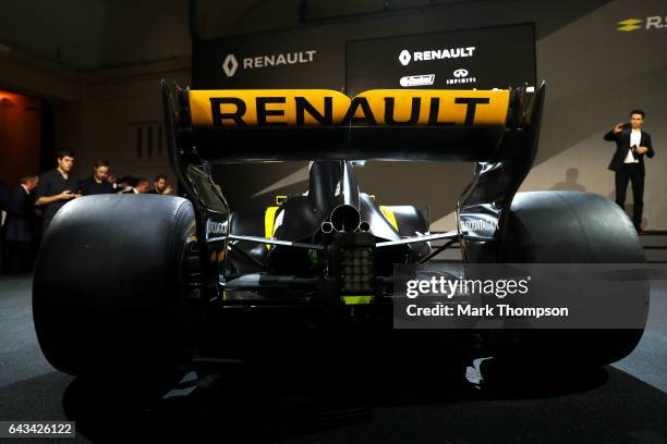 Renault Sport Formula One team's 2017 car, the RS17, is unveiled on February 21, 2017 in London, England.