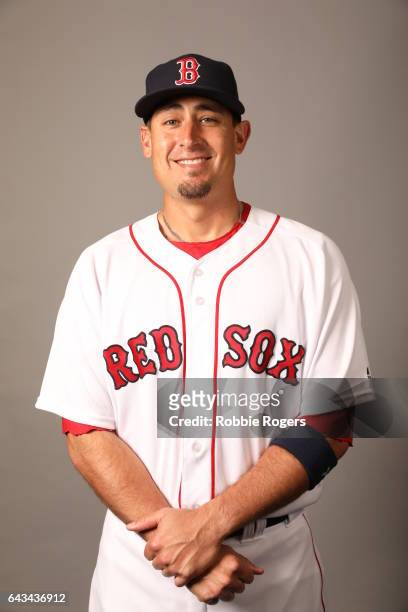 Allen Craig of the Boston Red Sox poses during Photo Day on Sunday, February 19, 2017 at JetBlue Park in Fort Myers, Florida.