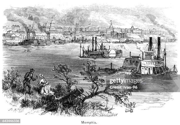 memphis - memphis tennessee stock-grafiken, -clipart, -cartoons und -symbole