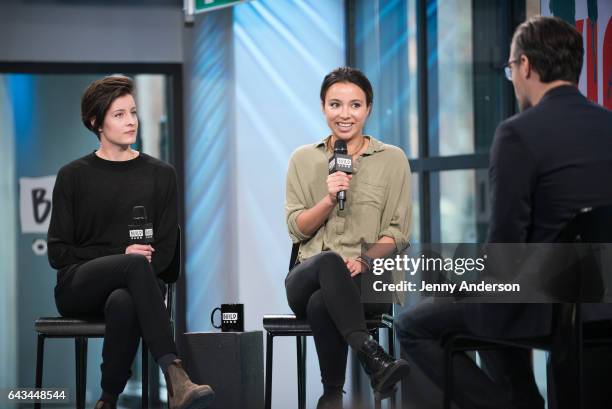 Gianna Toboni and Isobel Yeung attend AOL Build Series at Build Studio on February 21, 2017 in New York City.