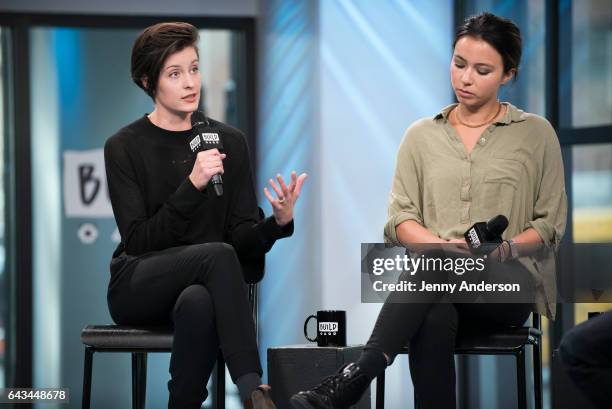 Gianna Toboni and Isobel Yeung attend AOL Build Series at Build Studio on February 21, 2017 in New York City.