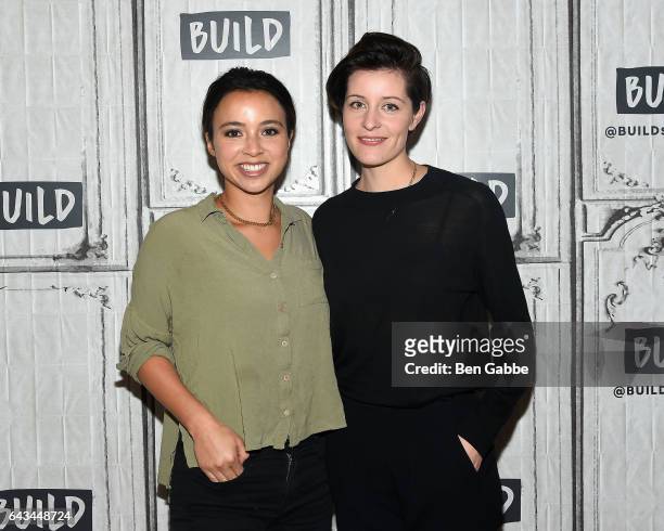 Journalists Isobel Yeung and Gianna Toboni attend the AOL Build Series at Build Studio on February 21, 2017 in New York City.