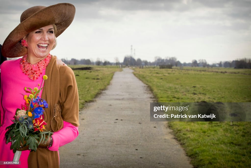 King Willem-Alexander Of The Netherlands And Queen Maxima Of he Netherlands Visit Farms And Villages