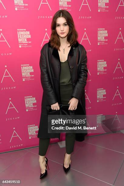 Sai Bennett attends the Jigsaw London Fashion Week show on February 21, 2017 in London, England.