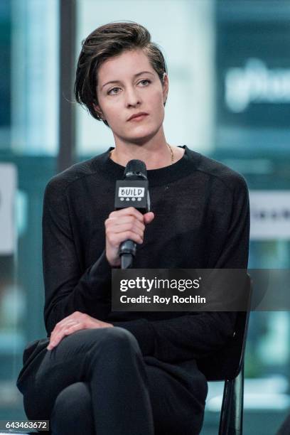 Correspondent Gianna Toboni discusses "VICE on HBO" with the Build Series at Build Studio on February 21, 2017 in New York City.