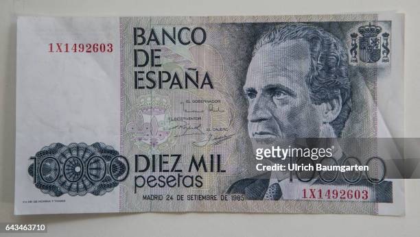 Back to the roots? The picture shows a spanish 10000 pesetas banknote.