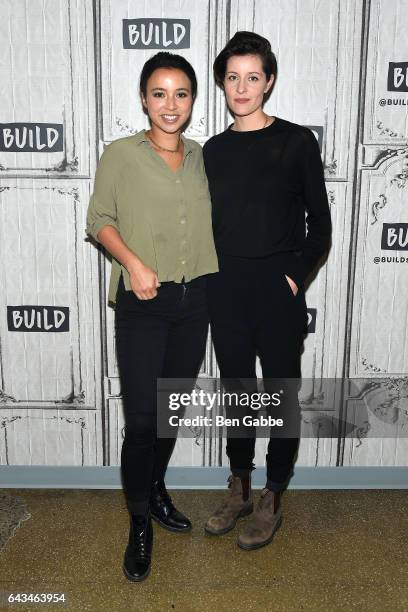 Journalists Isobel Yeung and Gianna Toboni attend the AOL Build Series at Build Studio on February 21, 2017 in New York City.