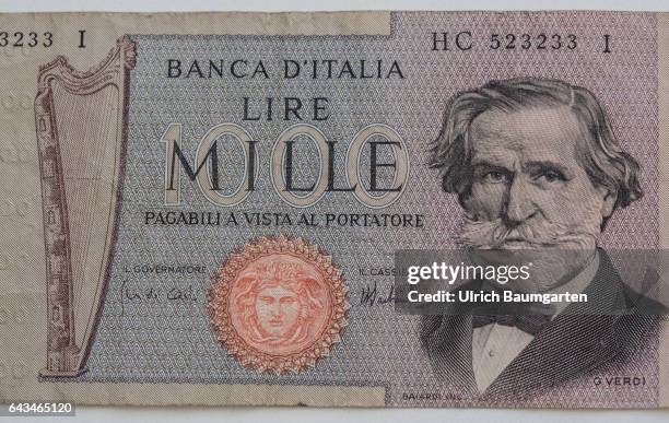 Back to the roots? The picture shows an Italian1000 lire banknote.