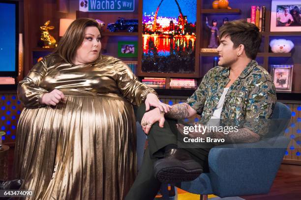 Pictured : Chrissy Metz and Adam Lambert --