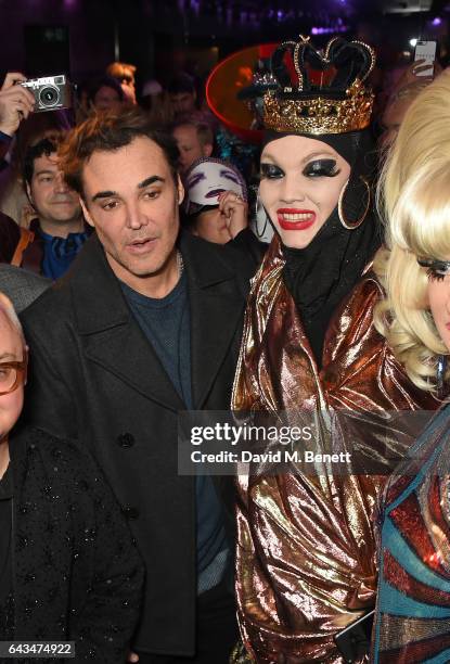 David LaChapelle and Daniel Lismore attend the launch of Daniel Lismore's new book "Daniel Lismore: Be Yourself, Everyone Else Is Already Taken" at...