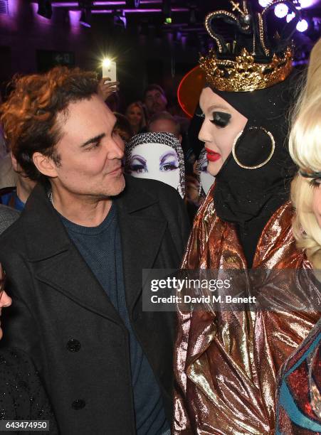 David LaChapelle and Daniel Lismore attend the launch of Daniel Lismore's new book "Daniel Lismore: Be Yourself, Everyone Else Is Already Taken" at...