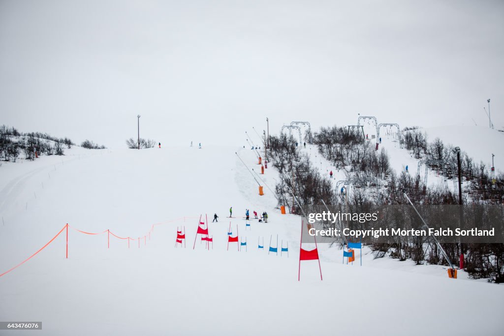 Slalom Skiing