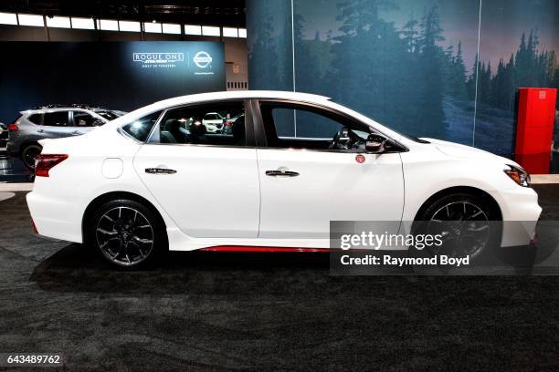 Nissan Sentra Nismo is on display at the 109th Annual Chicago Auto Show at McCormick Place in Chicago, Illinois on February 10, 2017.