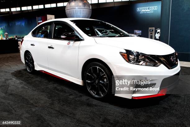 Nissan Sentra Nismo is on display at the 109th Annual Chicago Auto Show at McCormick Place in Chicago, Illinois on February 10, 2017.