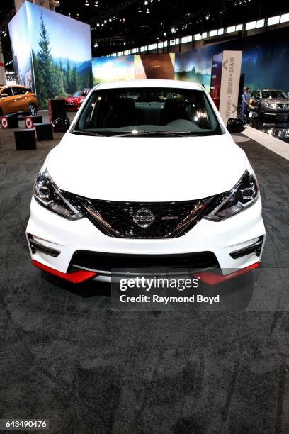 Nissan Sentra Nismo is on display at the 109th Annual Chicago Auto Show at McCormick Place in Chicago, Illinois on February 10, 2017.