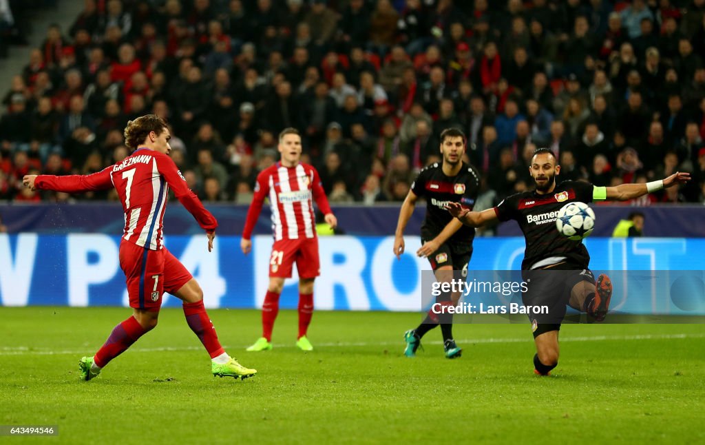 Bayer Leverkusen v Club Atletico de Madrid - UEFA Champions League Round of 16: First Leg