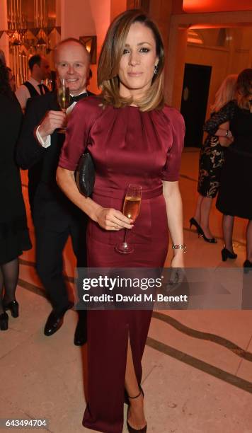 D Natalie Pinkham attends the annual BFI Chairman's Dinner honouring Peter Morgan with the BFI Fellowship at Claridge's Hotel on February 21, 2017 in...
