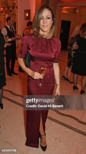 D Natalie Pinkham attends the annual BFI Chairman's Dinner honouring Peter Morgan with the BFI Fellowship at Claridge's Hotel on February 21, 2017 in...