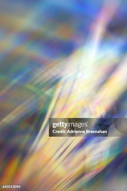light effects from holographic paper - prisma stockfoto's en -beelden