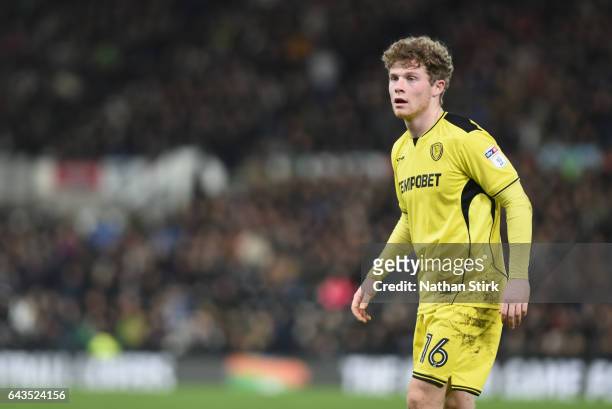 Derby, ENGLANDMatt Palmer of Burton Albion looks on during the Sky Bet Championship match between Derby County and Burton Albion at the iPro Stadium...