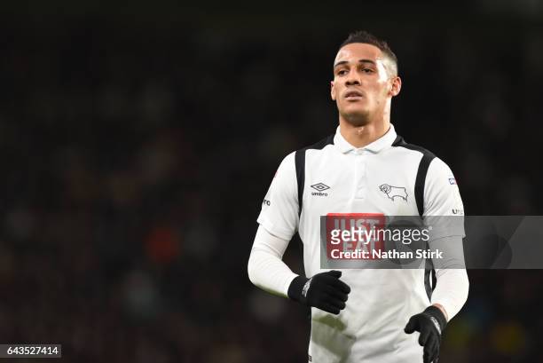 Derby, ENGLANDTom Ince of Derby County looks on during the Sky Bet Championship match between Derby County and Burton Albion at the iPro Stadium on...