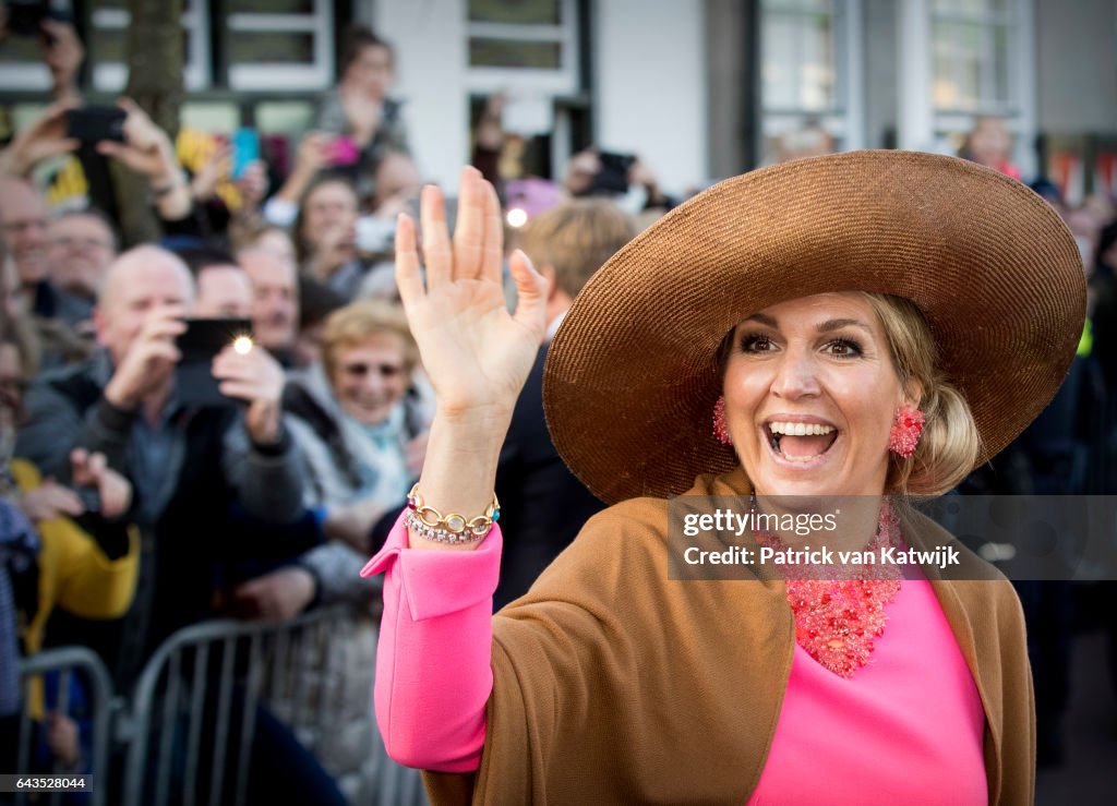 King Willem-Alexander Of The Netherlands And Queen Maxima Of he Netherlands Visit Farms And Villages