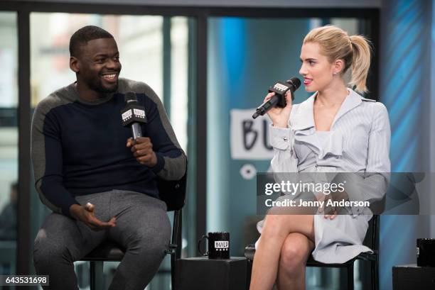 Daniel Kaluuya and Allison Williams attend the Build Series to discuss their new film "Get Out" at Build Studio on February 21, 2017 in New York City.