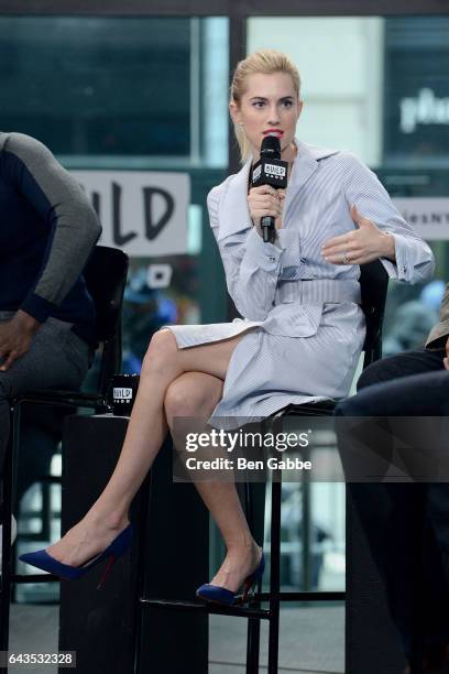 Actress Allison Williams attends the Build Series to discuss the movie "Get Out" at Build Studio on February 21, 2017 in New York City.