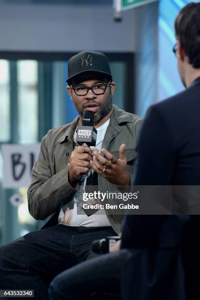 Actor Jordan Peele attends the Build Series to discuss the movie "Get Out" at Build Studio on February 21, 2017 in New York City.