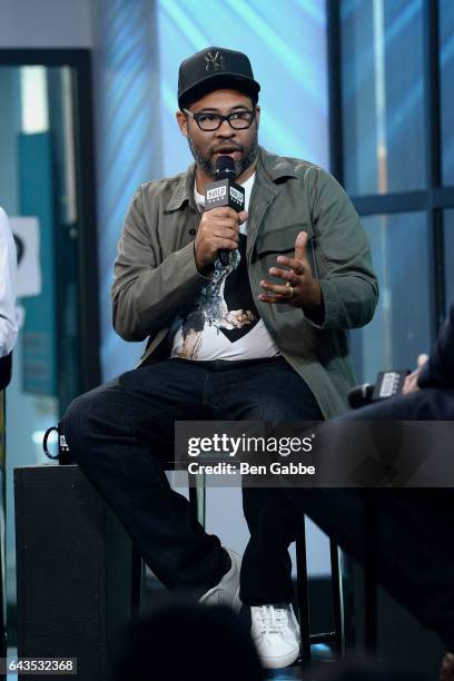 Actor Jordan Peele attends the Build Series to discuss the movie "Get Out" at Build Studio on February 21, 2017 in New York City.