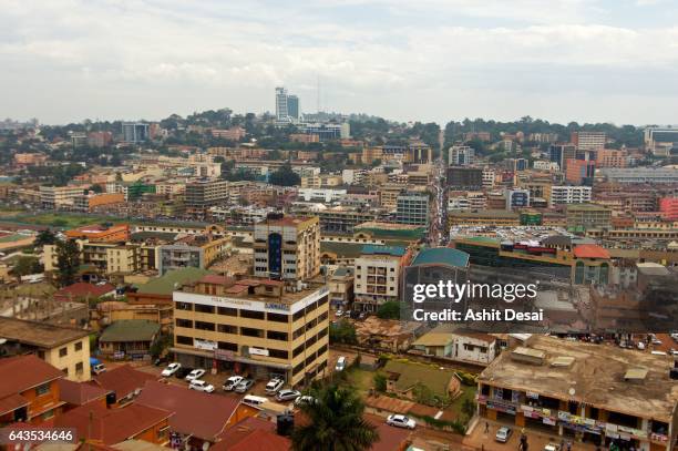 kampala is the capital and the largest city of uganda. - kampala fotografías e imágenes de stock