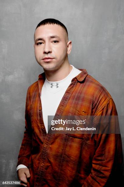 Director Antonio Santini, from the film Dina, is photographed at the 2017 Sundance Film Festival for Los Angeles Times on January 24, 2017 in Park...