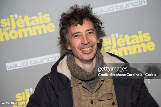 Eric Elmosnino attends the "Si J'Etais Un Homme" : Paris Premiere at Cinema Gaumont Opera.