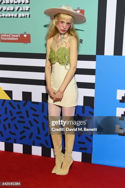 Petite Meller attends LondonÕs Fabulous Fund Fair hosted by Natalia Vodianova and Karlie Kloss in support of The Naked Heart Foundation on February...