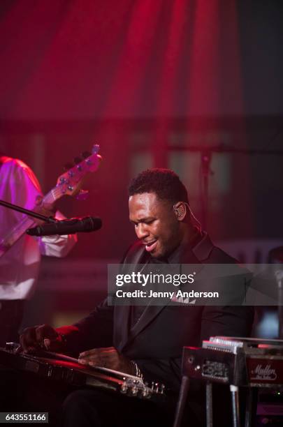 Robert Randolph and the Family Band perform during AOL Build Series at Build Studio on February 21, 2017 in New York City.