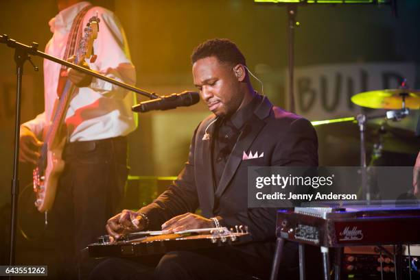 Robert Randolph and the Family Band perform during AOL Build Series at Build Studio on February 21, 2017 in New York City.