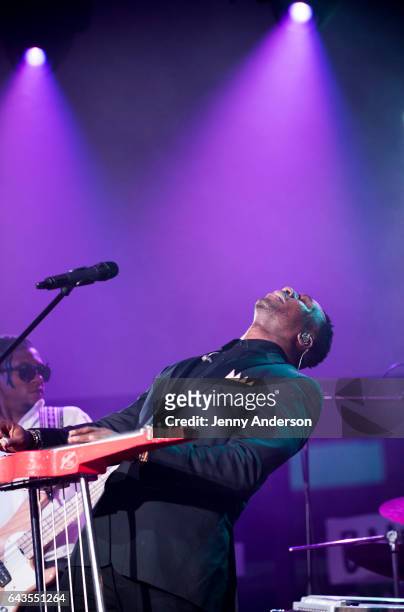 Robert Randolph and the Family Band perform during AOL Build Series at Build Studio on February 21, 2017 in New York City.