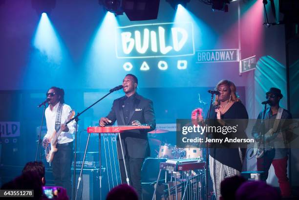 Robert Randolph and the Family Band perform during AOL Build Series at Build Studio on February 21, 2017 in New York City.