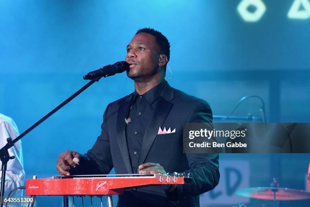 Robert Randolph and the Family Band perform during the AOL Build Series at Build Studio on February 21, 2017 in New York City.