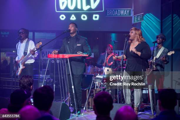 Singer Robert Randolph and the Family Band perform at the Build Series at Build Studio on February 21, 2017 in New York City.