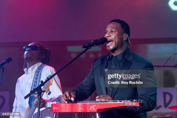 Singer Robert Randolph and the Family Band perform at the Build Series at Build Studio on February 21, 2017 in New York City.