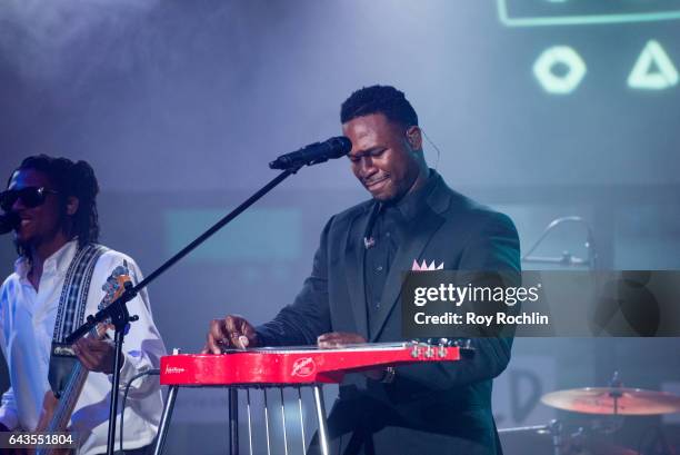 Singer Robert Randolph and the Family Band perform at the Build Series at Build Studio on February 21, 2017 in New York City.