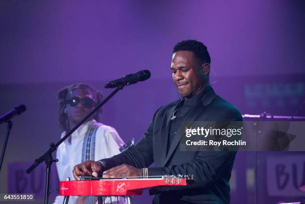 Singer Robert Randolph and the Family Band perform at the Build Series at Build Studio on February 21, 2017 in New York City.