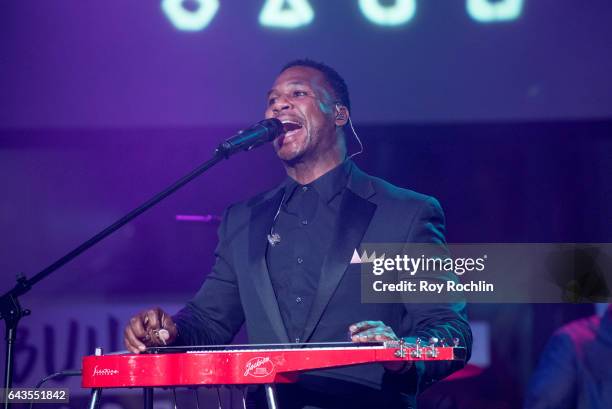 Singer Robert Randolph and the Family Band perform at the Build Series at Build Studio on February 21, 2017 in New York City.