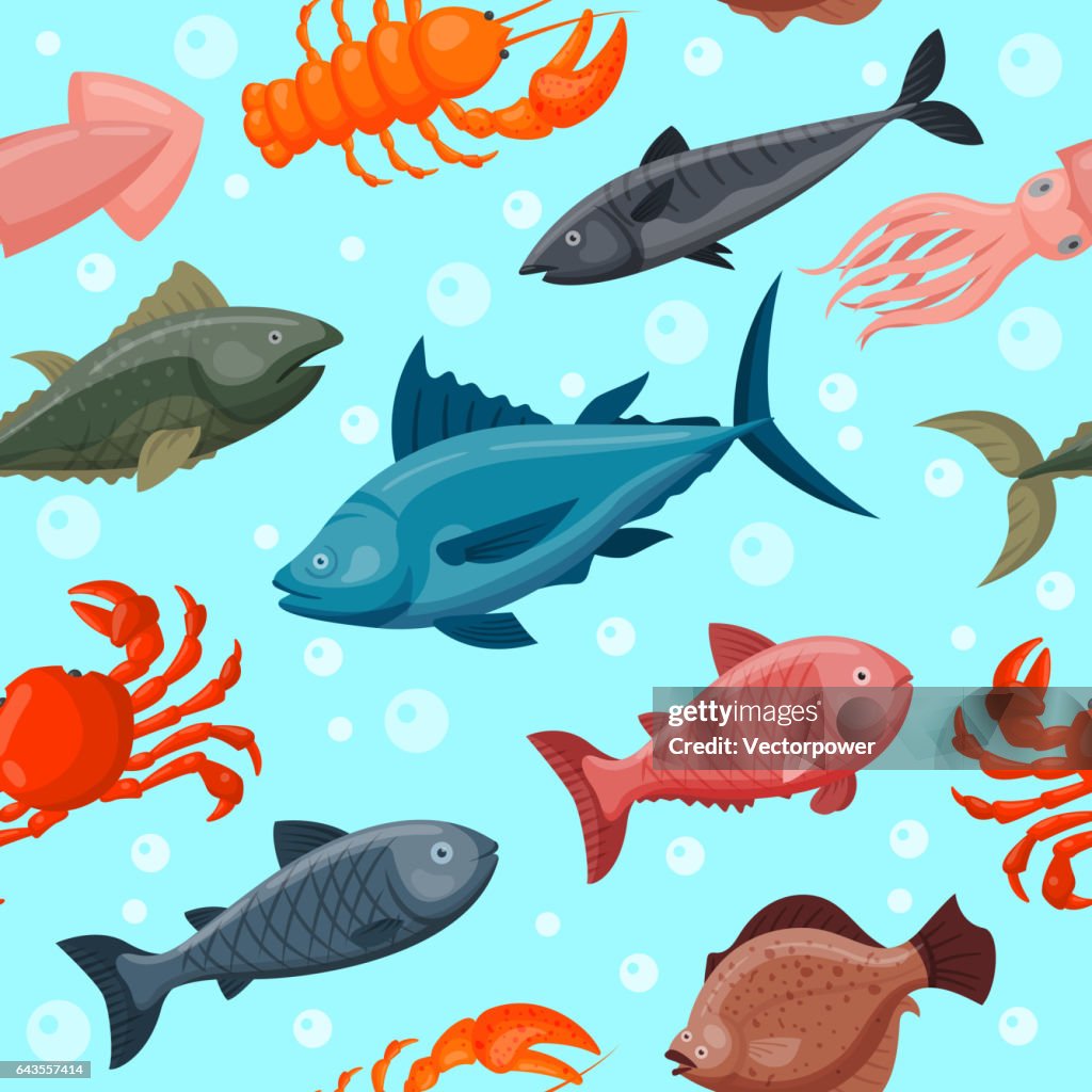 Colorful Under Water World Animals Wallpaper With Fish Octopus Seahorse  Starfish And Others Ocean Nature Water Background Graphic Aquarium Sea Life  Vector Illustration High-Res Vector Graphic - Getty Images