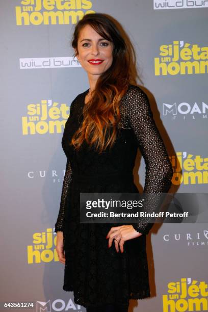 Actress and Director of the movie Audrey Dana attends the "Si j'etais un Homme" : Paris Premiere at Cinema Gaumont Opera on February 21, 2017 in...