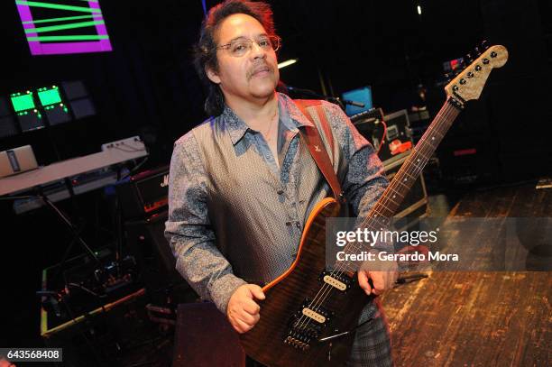 Joe Rodriguez of A Flock Of Seagulls on February 21, 2017 in Orlando, Florida.