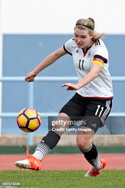 Laura Haas of Germany U16 Girls during the match between U16 Girls Germany v U16 Girls Netherlands on the UEFA International Development Tournament...