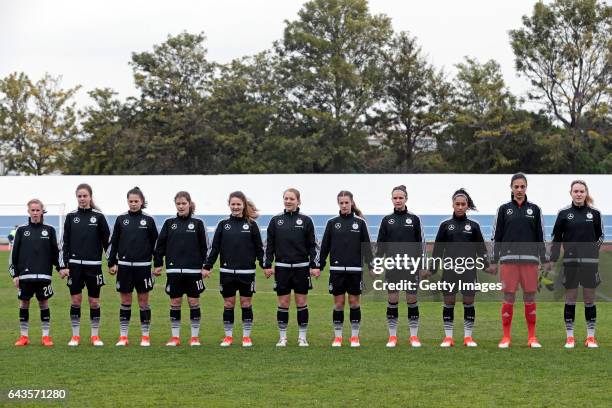 Initial Team of Germany U16 Girls Laura Donhauser, Sina Bühler, Anika Metzner, Pauline Berning, Noreen Günnewig, Pauline Wimmer, Lina Jubel, Sophie...