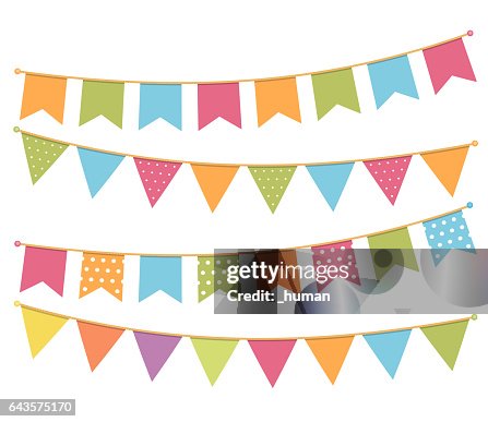Bunte Fähnchen Bunte Fähnchen